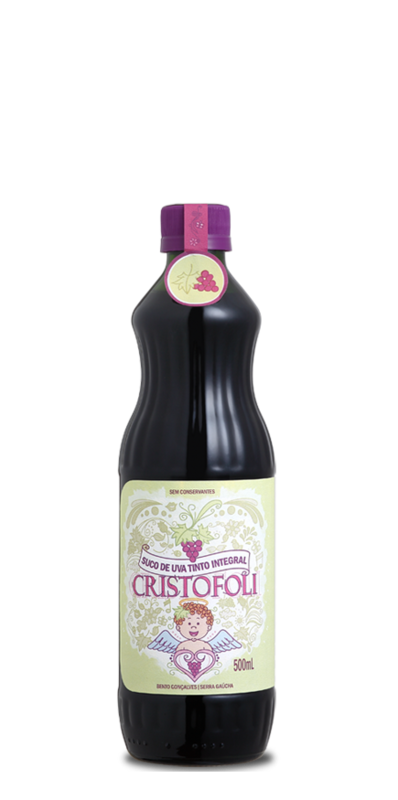 Foto CRISTOFOLI SUCO DE UVA TINTO INTEGRAL 500mL